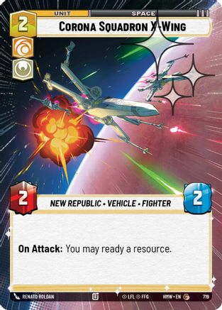 Corona Squadron X-Wing (Hyperspace Foil) (719) [Homeworlds] Foil