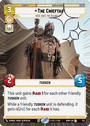 The Chieftain - Here Since the Oceans Dried (Hyperspace Foil) (722) [Homeworlds] Foil