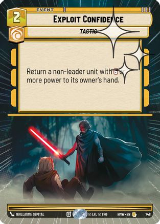 Exploit Confidence (Hyperspace Foil) (748) [Homeworlds] Foil
