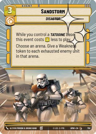 Sandstorm (Hyperspace Foil) (750) [Homeworlds] Foil