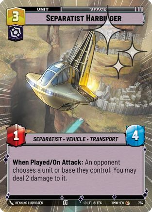 Separatist Harbinger (Hyperspace Foil) (754) [Homeworlds] Foil