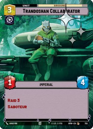 Trandoshan Collaborator (Hyperspace Foil) (755) [Homeworlds] Foil