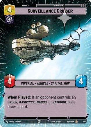 Surveillance Cruiser (Hyperspace Foil) (757) [Homeworlds] Foil