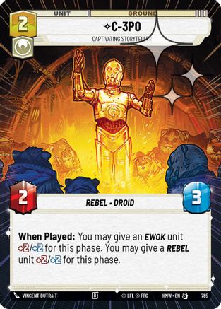 C-3PO - Captivating Storyteller (Hyperspace Foil) (765) [Homeworlds] Foil