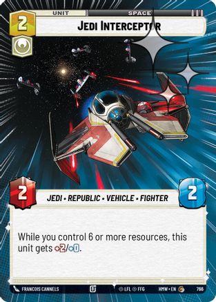 Jedi Interceptor (Hyperspace Foil) (766) [Homeworlds] Foil