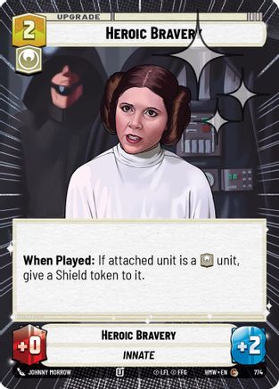 Heroic Bravery (Hyperspace Foil) (774) [Homeworlds] Foil