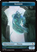Illusion // Jace Double-Sided Token (FRA-4 // 5) [Reality Fracture]