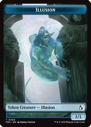 Illusion // Jace Double-Sided Token (FRA-4 // 5) [Reality Fracture]