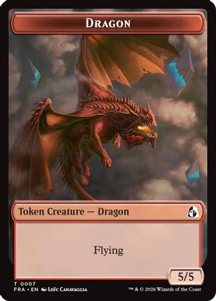 Dragon // Treasure Double-Sided Token (FRA-7 // 15) [Reality Fracture] Foil