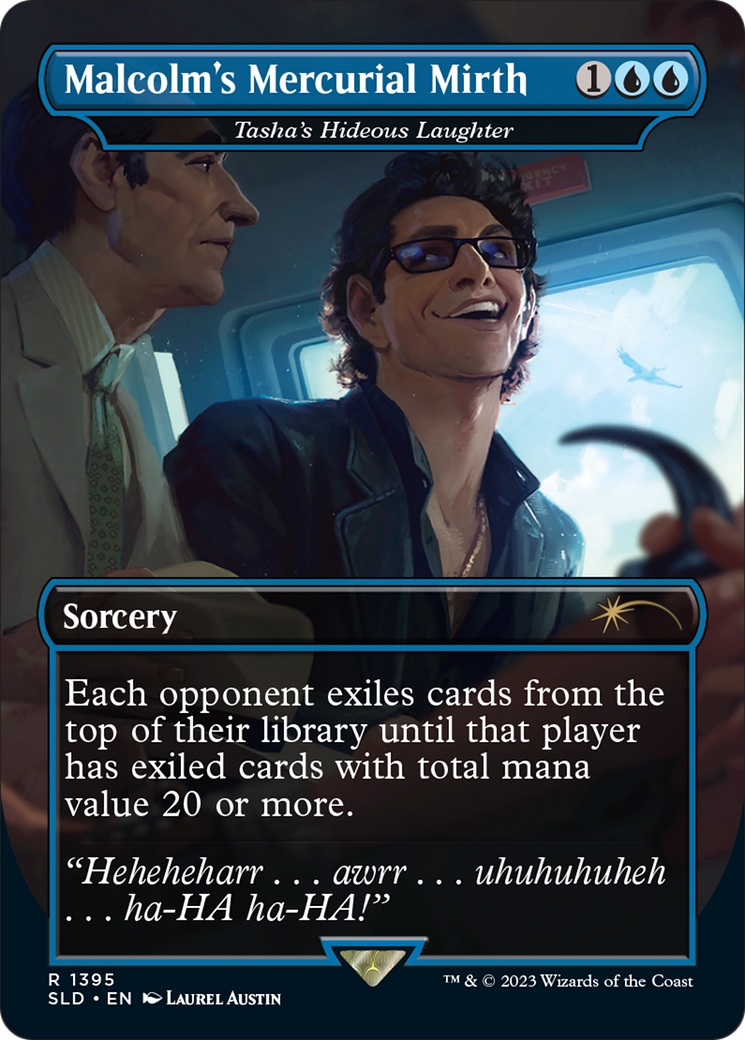 Tasha's Hideous Laughter (SLD-1395) [Secret Lair Drop] / Malcolm's Mercurial Mirth (Borderless)