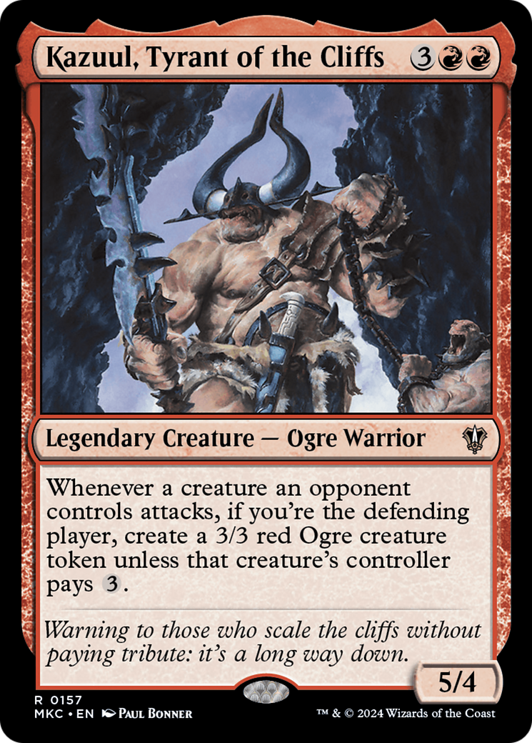 Kazuul, Tyrant of the Cliffs (MKC-157) [Murders at Karlov Manor Commander]