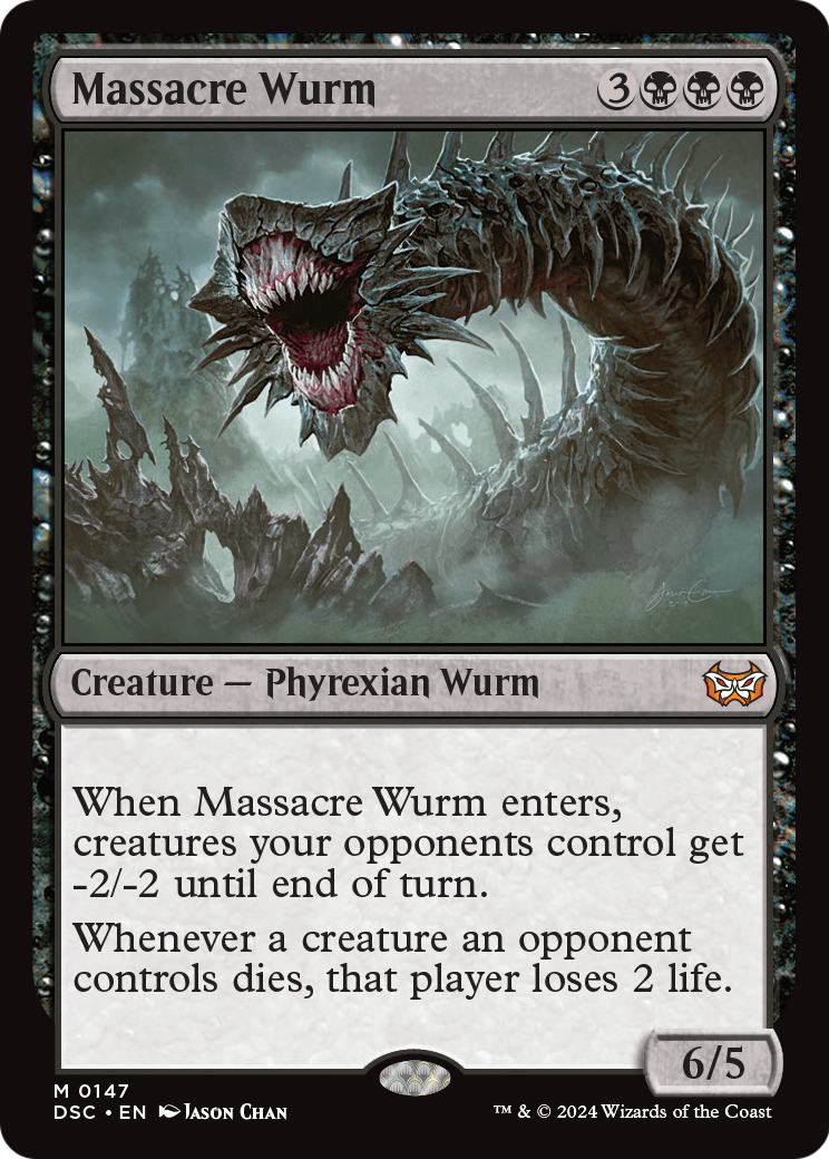 Massacre Wurm (DSC-147) [Duskmourn: House of Horror Commander]