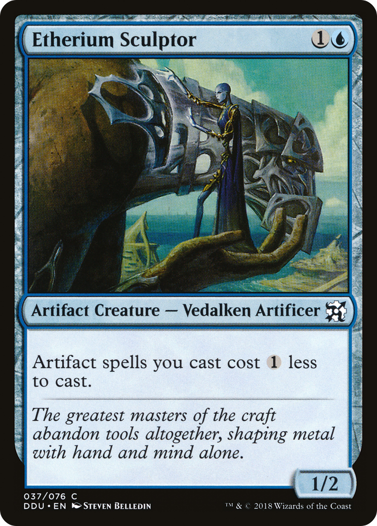 Etherium Sculptor (DDU-037) [Duel Decks: Elves vs. Inventors]