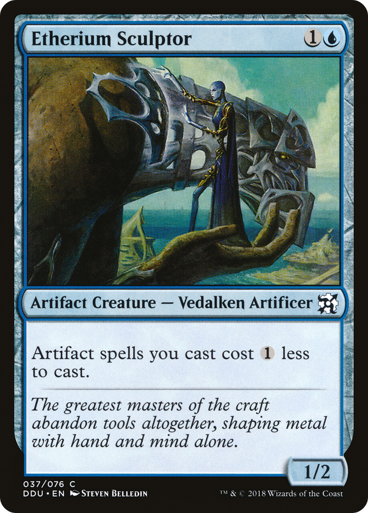 Etherium Sculptor (DDU-037) [Duel Decks: Elves vs. Inventors]