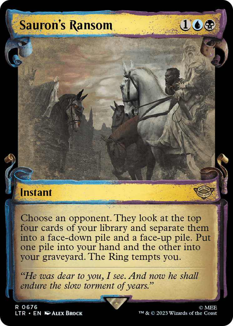 Sauron's Ransom (Showcase Scrolls) (LTR-676) [The Lord of the Rings: Tales of Middle-earth]