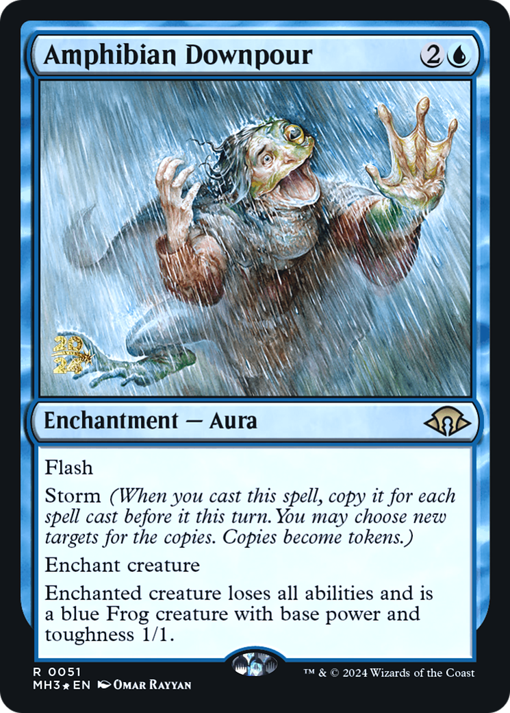 Amphibian Downpour (PRE-51S) [Modern Horizons 3 Promos] Foil