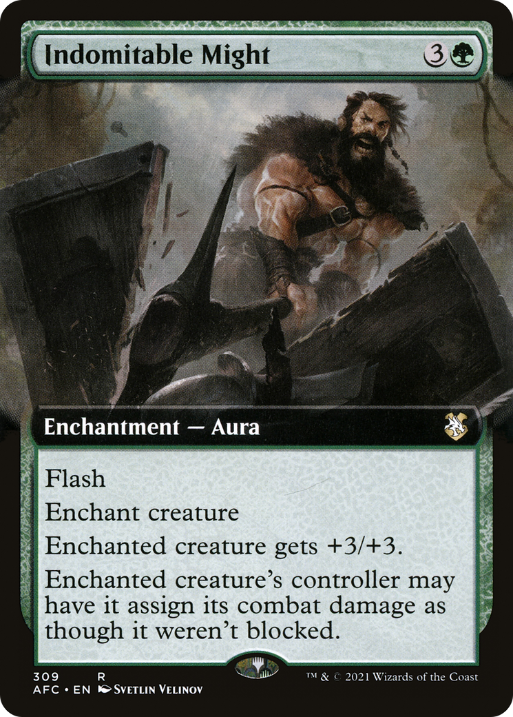 Indomitable Might (Extended Art) (AFC-309) [Forgotten Realms Commander]