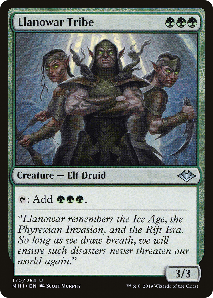 Llanowar Tribe (MH1-170) [Modern Horizons]