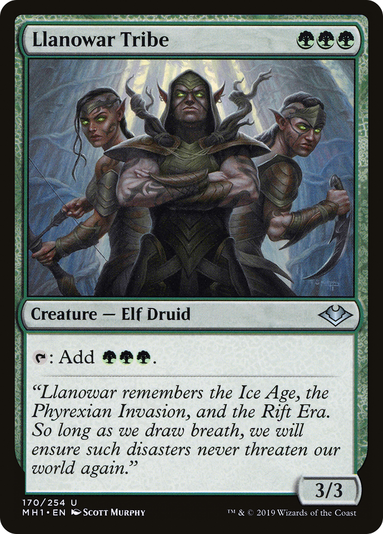 Llanowar Tribe (MH1-170) [Modern Horizons]