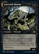 Graveyard Trespasser // Graveyard Glutton (MID-290) [Innistrad: Midnight Hunt]: (Showcase, Double Faced Transform) Foil