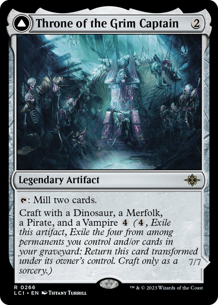 Throne of the Grim Captain // The Grim Captain (LCI-266) [The Lost Caverns of Ixalan]