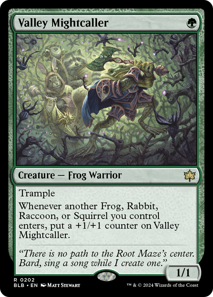 Valley Mightcaller (BLB-202) [Bloomburrow] Foil