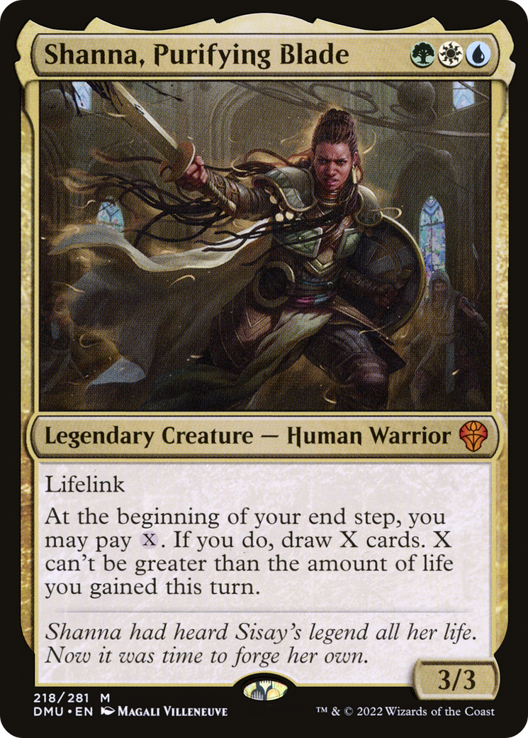Shanna, Purifying Blade (DMU-218) [Dominaria United]