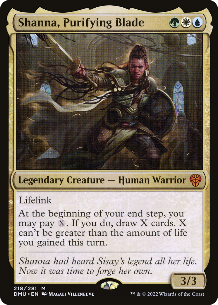 Shanna, Purifying Blade (DMU-218) [Dominaria United]