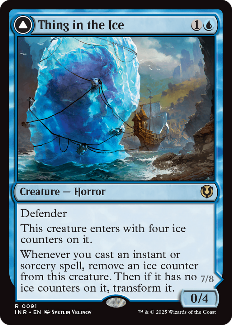 Thing in the Ice // Awoken Horror (INR-091) [Innistrad Remastered] Foil