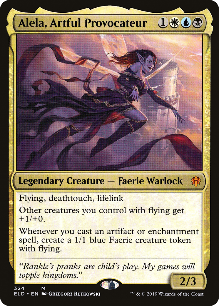 Alela, Artful Provocateur (ELD-324) [Throne of Eldraine] Foil