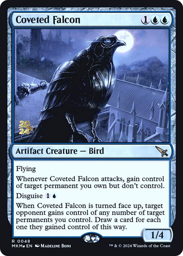 Coveted Falcon (PRE-48S) [Murders at Karlov Manor Promos] Foil