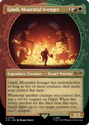 Gimli, Mournful Avenger (LTR-323) [The Lord of the Rings: Tales of Middle-earth]: (Showcase) (Borderless) Foil