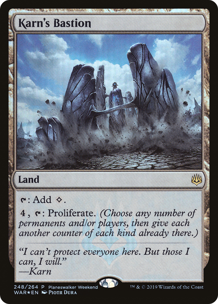 Karn's Bastion (PEP-248) [War of the Spark Promos] Foil