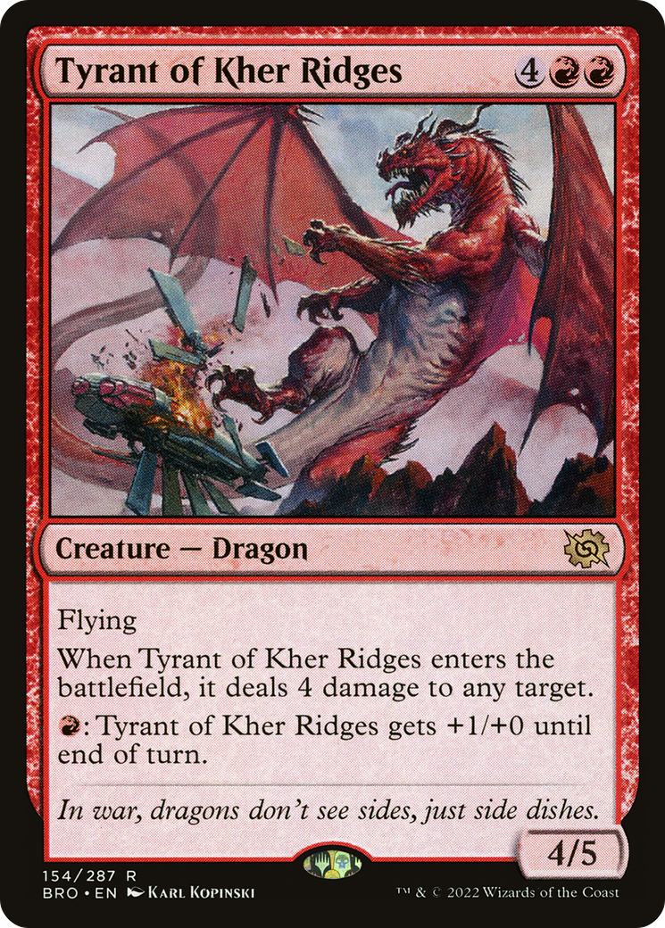 Tyrant of Kher Ridges (BRO-154) [The Brothers' War] Foil