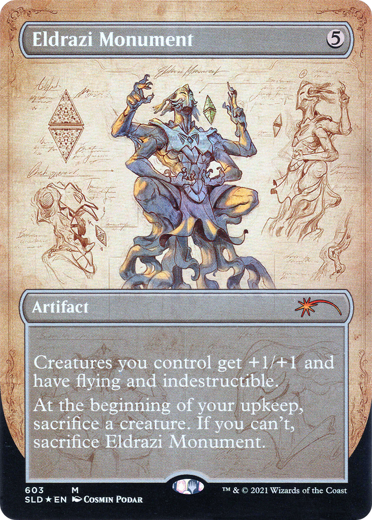 Eldrazi Monument (SLD-603) (Borderless) [Secret Lair Drop] Foil