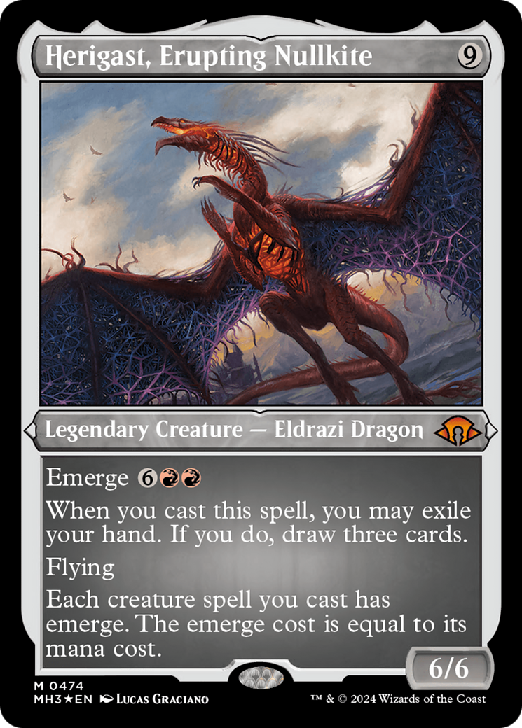 Herigast, Erupting Nullkite (MH3-474) [Modern Horizons 3] Etched Foil