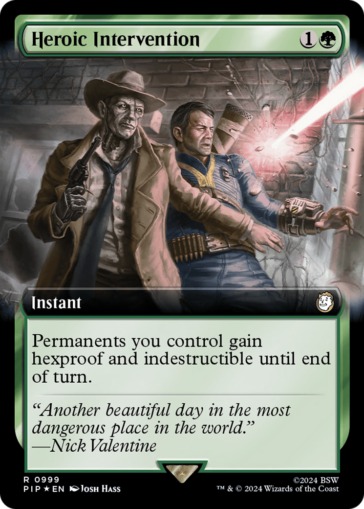 Heroic Intervention (PIP-999) [Fallout]: (Extended Art) Foil