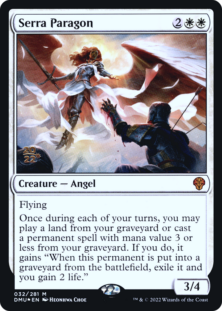 Serra Paragon (PRE-032) [Dominaria United Promos] Foil