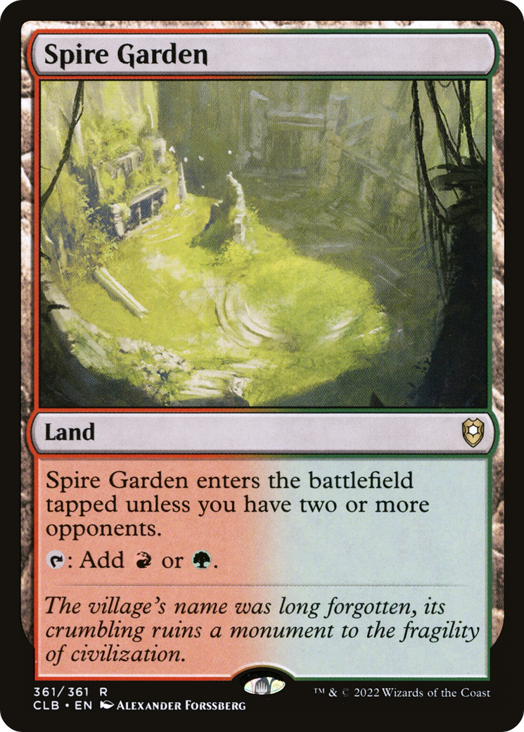 Spire Garden (CLB-361) [Commander Legends: Battle for Baldur's Gate] Foil
