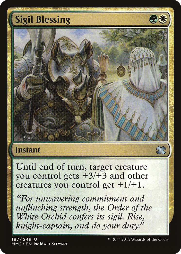 Sigil Blessing (MM2-187) [Modern Masters 2015] Foil
