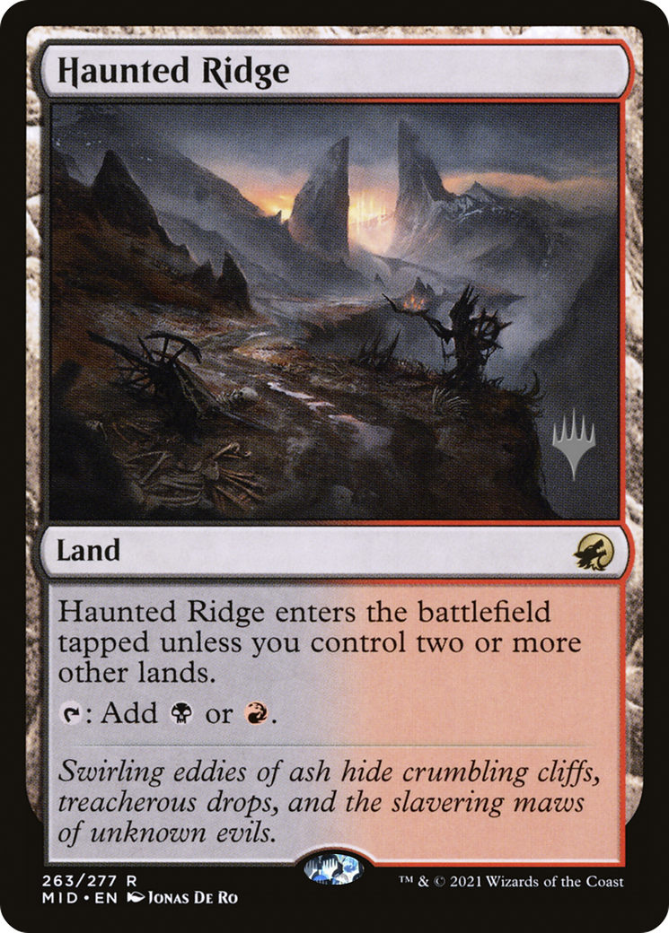 Haunted Ridge (PPMID-263P) [Innistrad: Midnight Hunt Promos] Foil