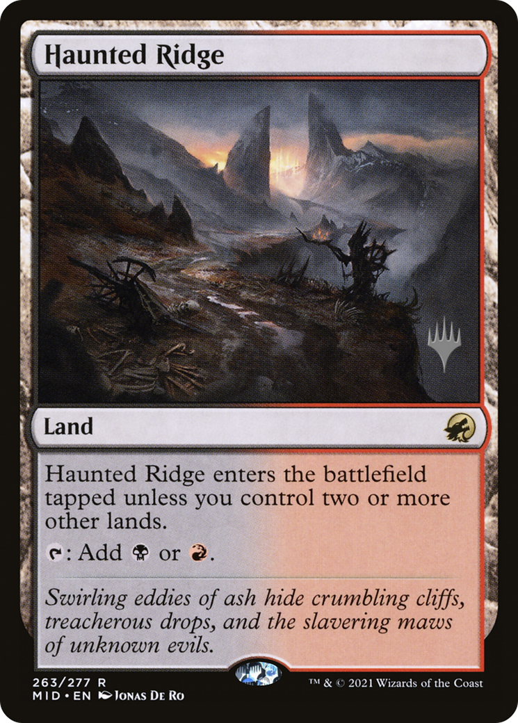 Haunted Ridge (PPMID-263P) [Promo Pack: Innistrad: Midnight Hunt Promos]