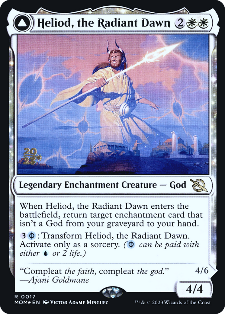 Heliod, the Radiant Dawn (PRE-017) [March of the Machine Promos] Foil
