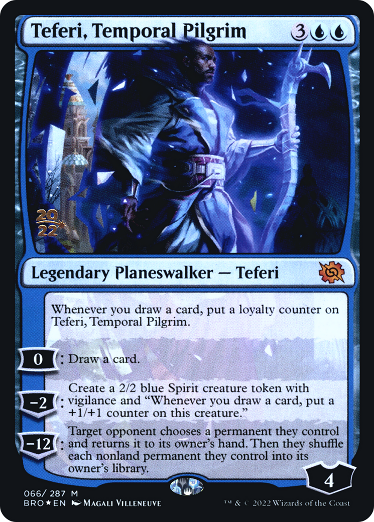 Teferi, Temporal Pilgrim (PRE-066) [The Brothers' War Promos] Foil