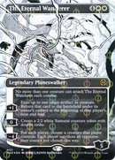The Eternal Wanderer (ONE-422) [Phyrexia: All Will Be One]: (Showcase) (Borderless) Foil