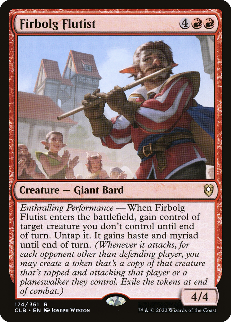 Firbolg Flutist (CLB-174) [Commander Legends: Battle for Baldur's Gate] Foil
