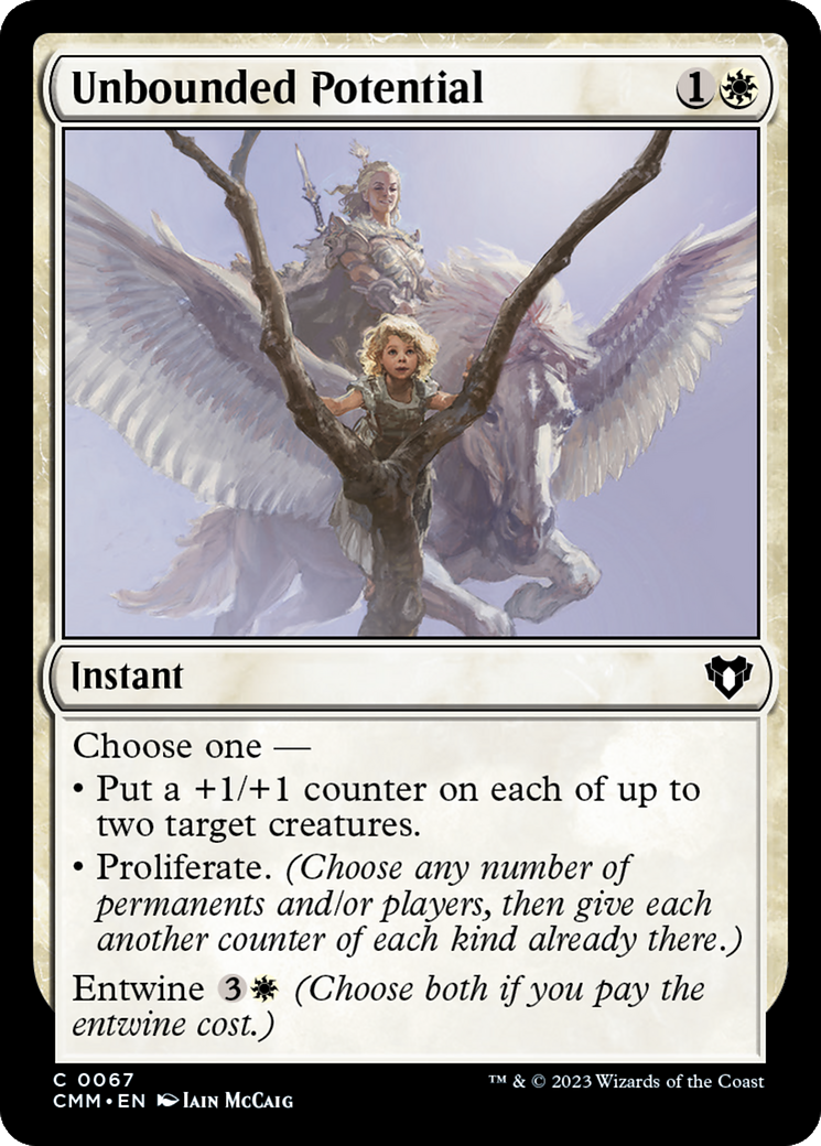 Unbounded Potential (CMM-067) [Commander Masters] Foil