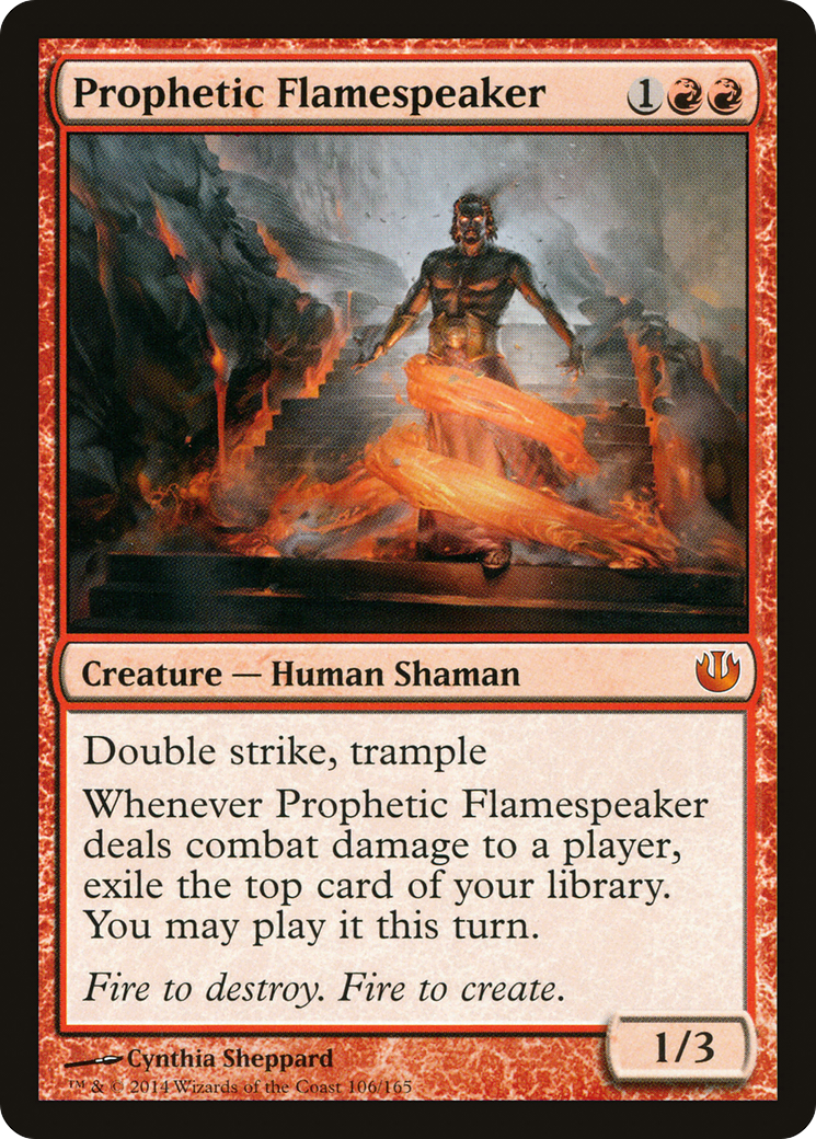 Prophetic Flamespeaker (JOU-106) [Journey into Nyx]
