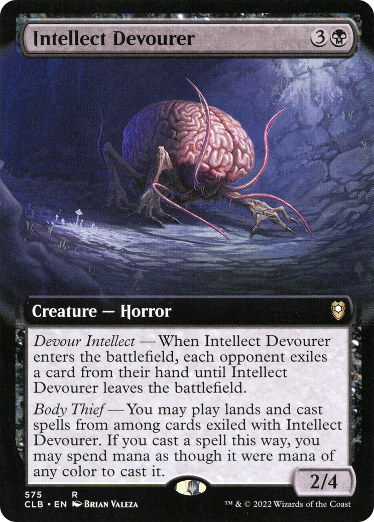 Intellect Devourer (CLB-575) [Commander Legends: Battle for Baldur's Gate]: (Extended Art) Foil