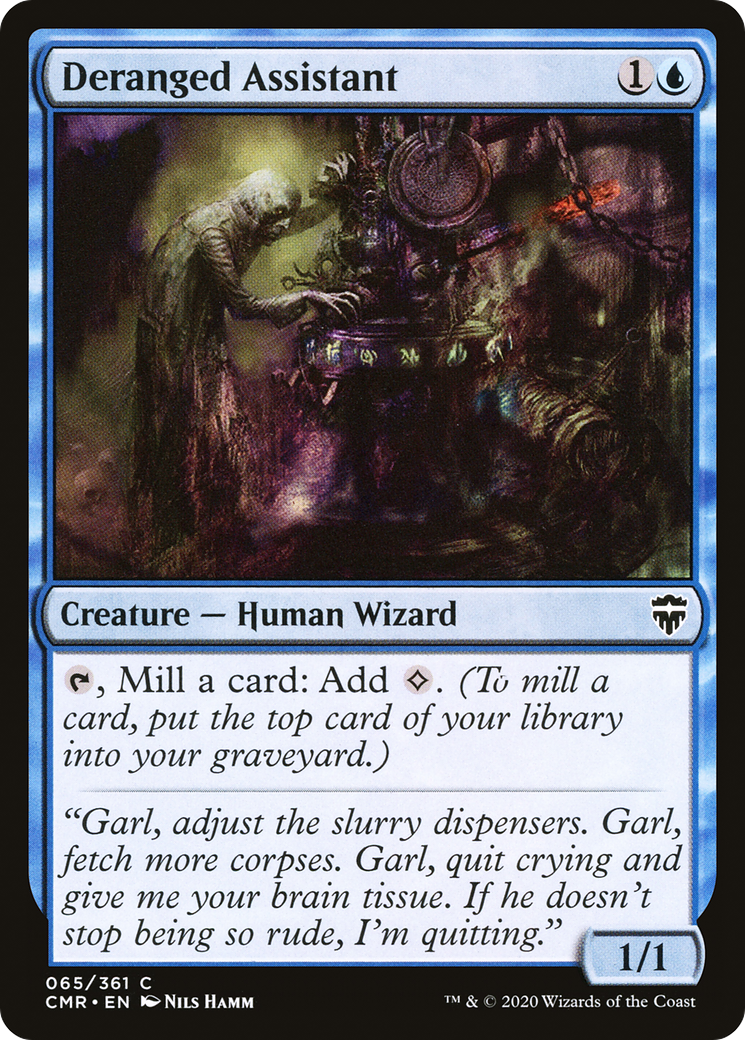 Deranged Assistant (CMR-065) [Commander Legends] Foil